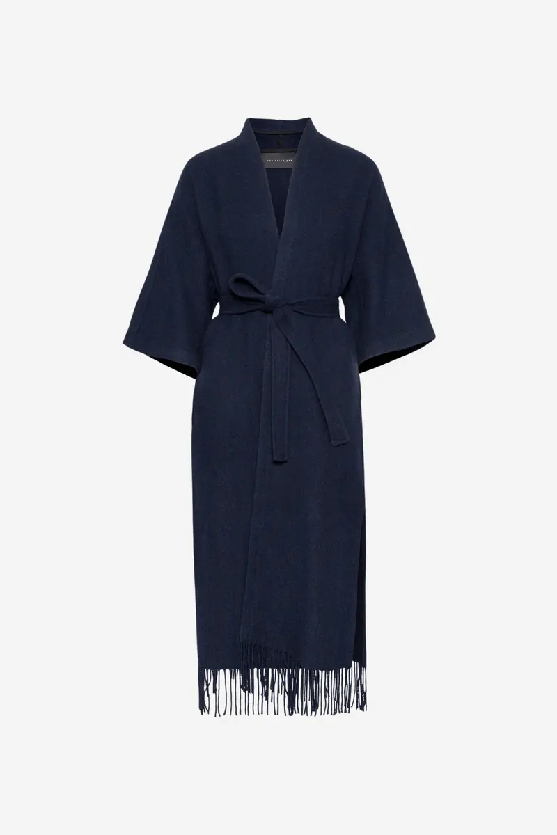 Ruby Lambswool Coat Navy