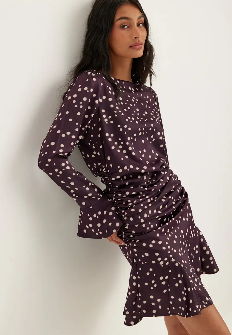 Ruched Front Short Dress