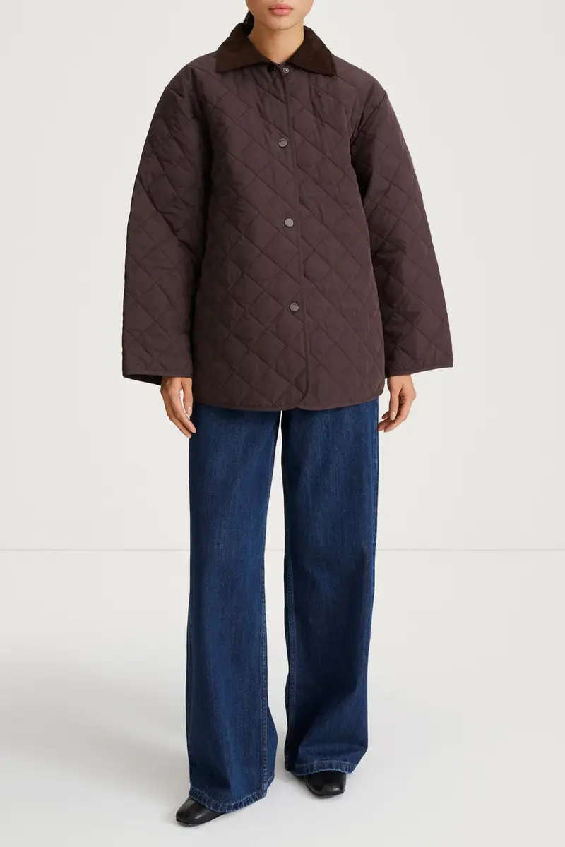 Sabria Quilted Jacket Coffee