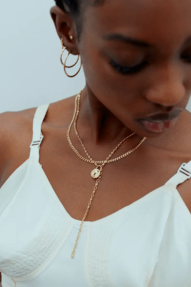 Saffi 43 Necklace Gold