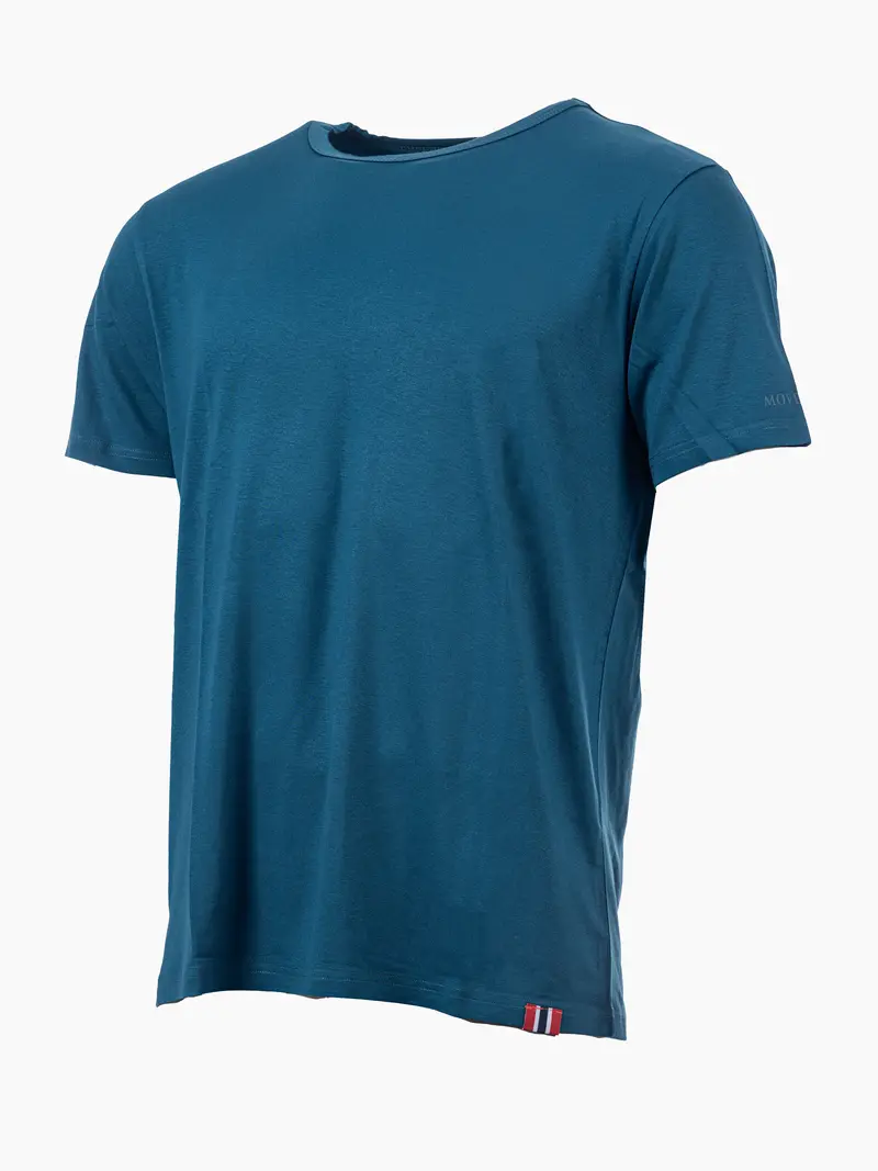 Saltnes bambus t-skjorte herre Deep blue