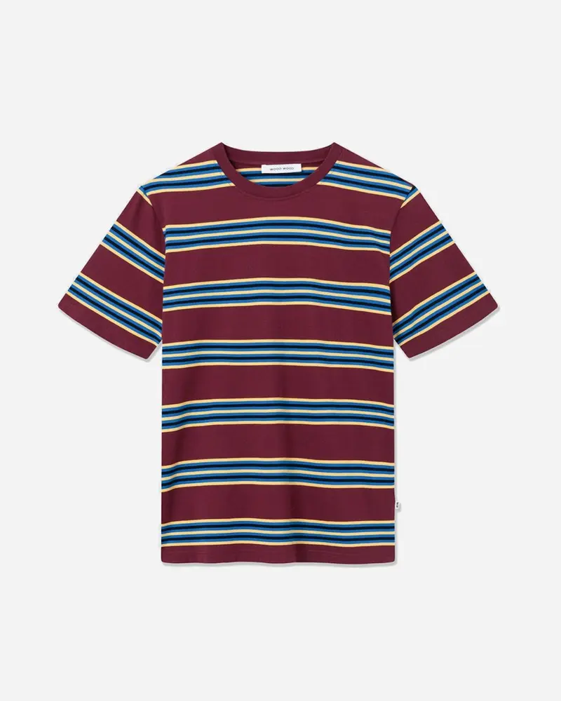 Sami Stripe T-shirt - Dark Burgundy