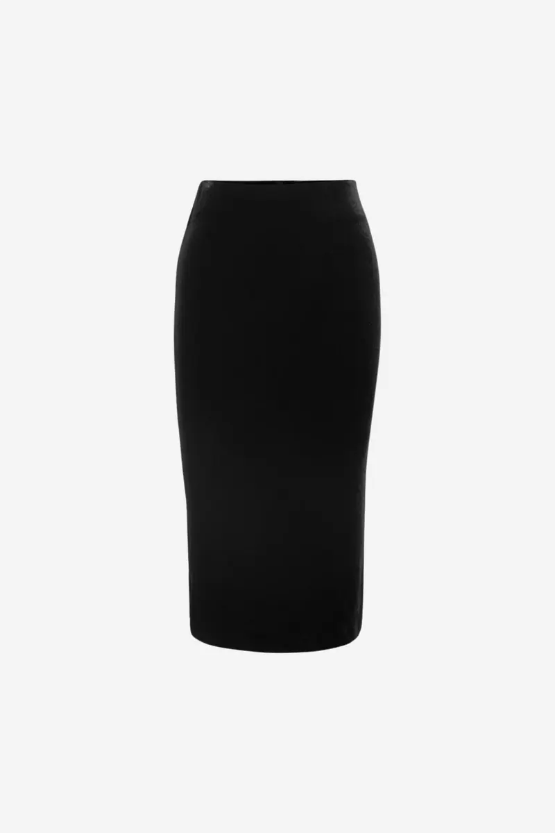 Sammy Velour Skirt Black