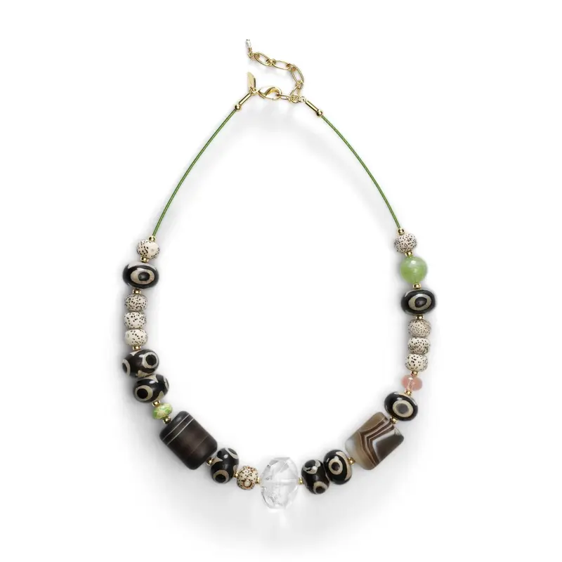 Sandy Necklace Brown Stone