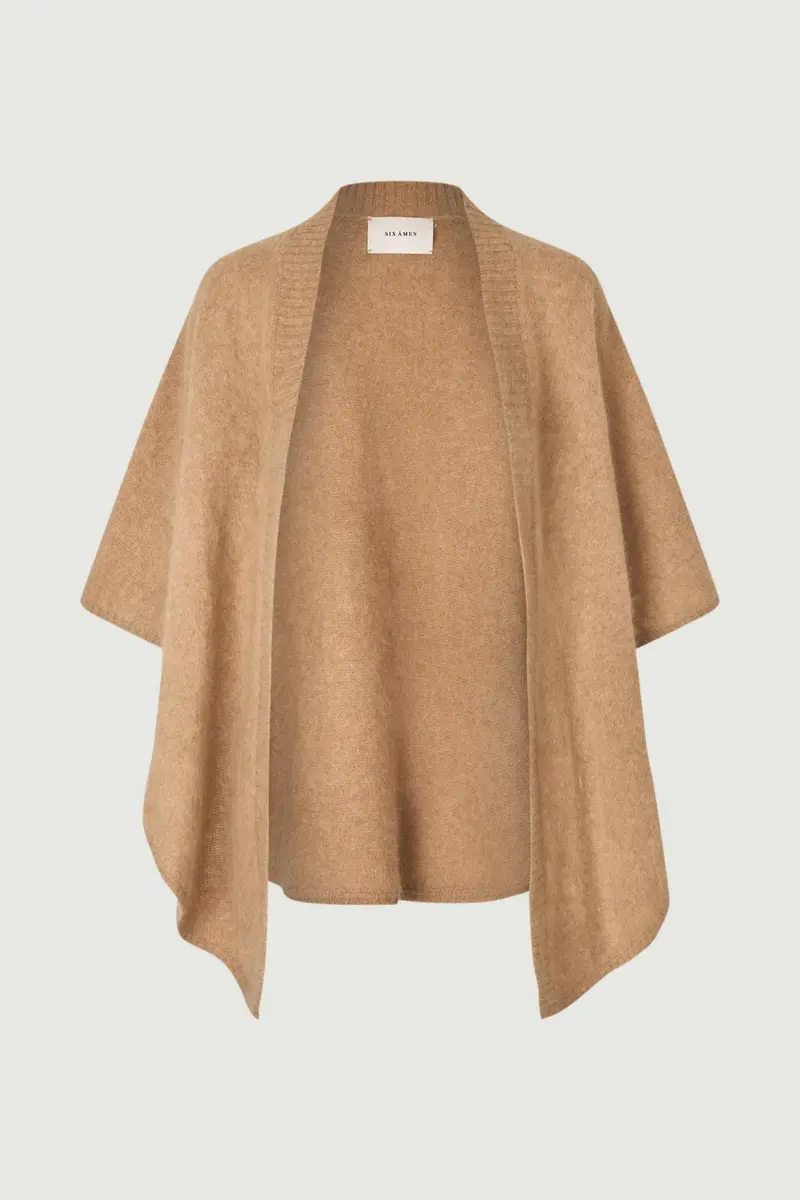 Sanne Poncho - Creme Brulee Beige