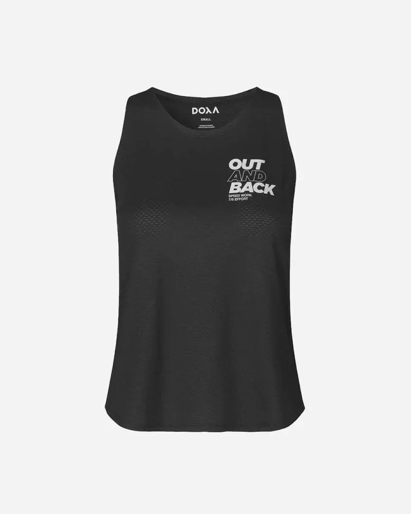 Sarah Tank Out & Back - Black