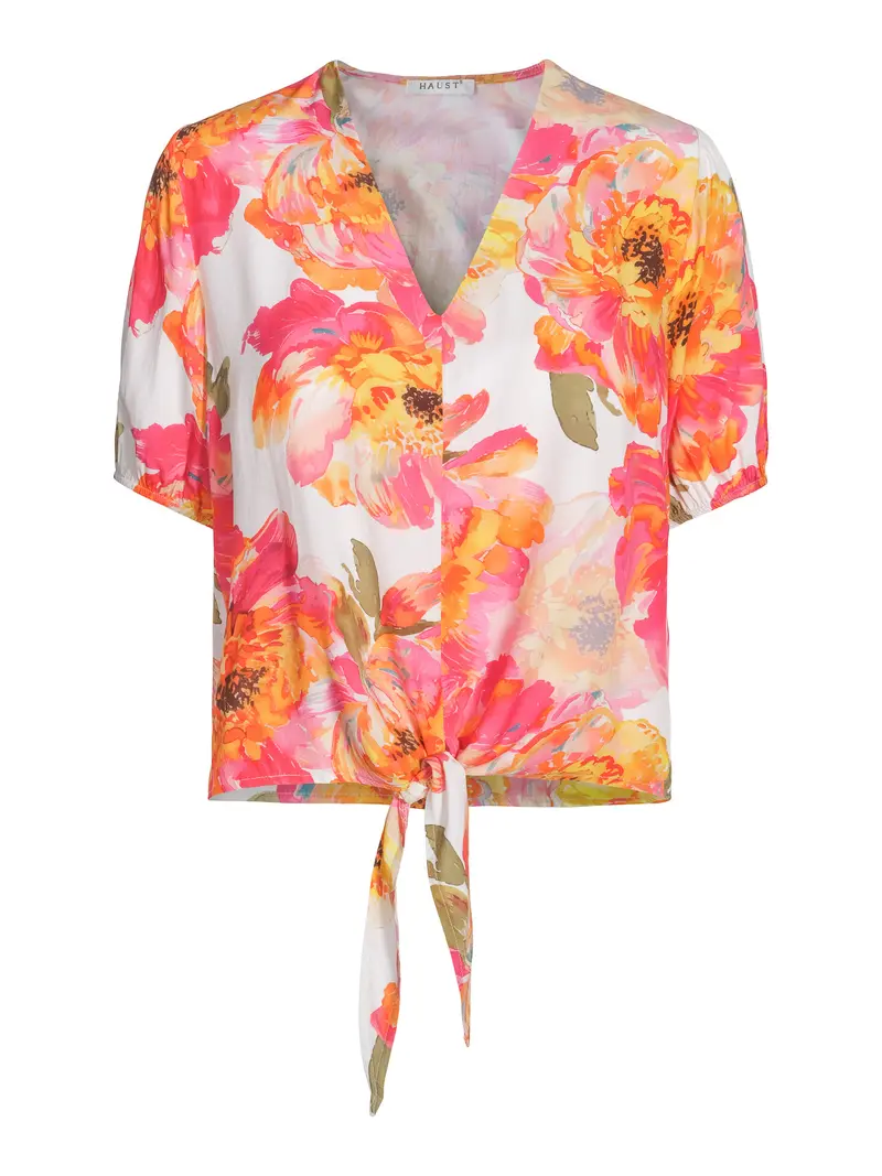Satin blouse Flower