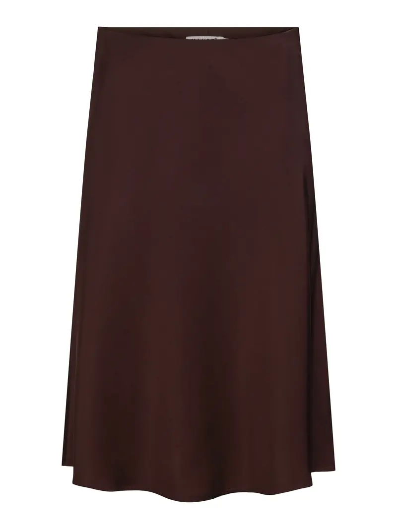 Satin skirt Dark Brown