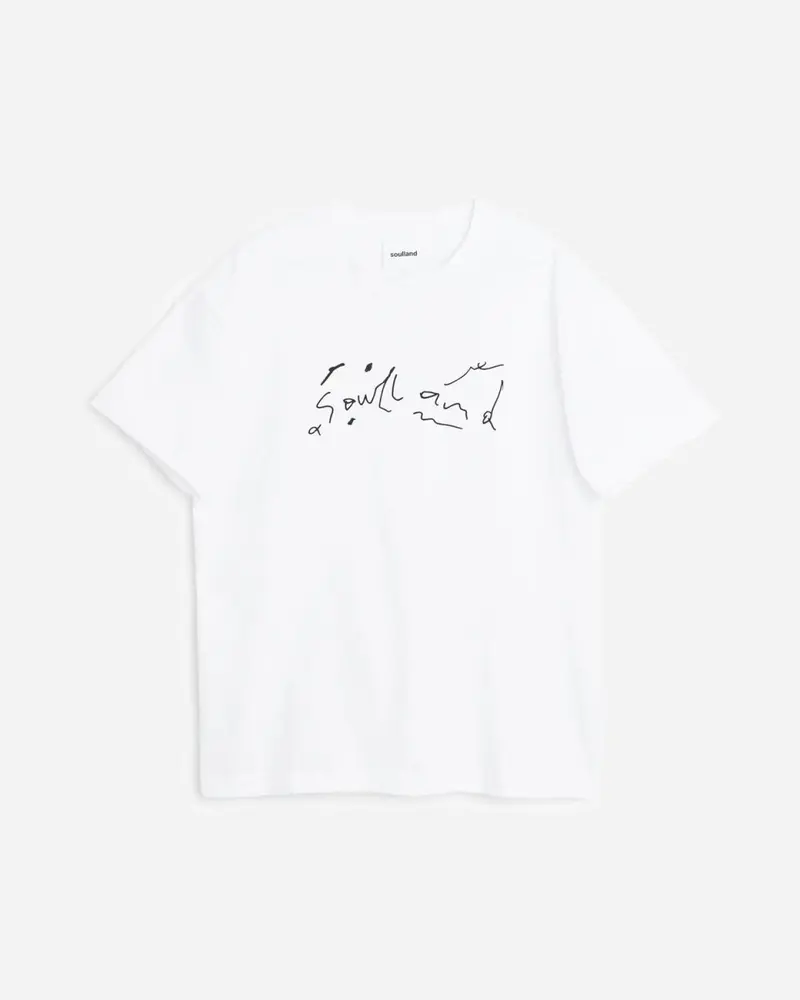 Scribble Logo T-shirt - White