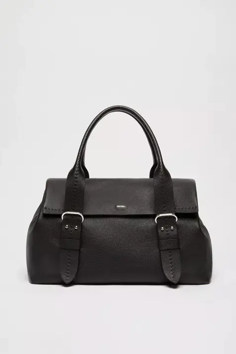 Semi-Glossy Leather Archetipo Handbag