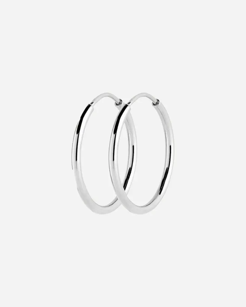 Senorita 25 Hoop - Silver
