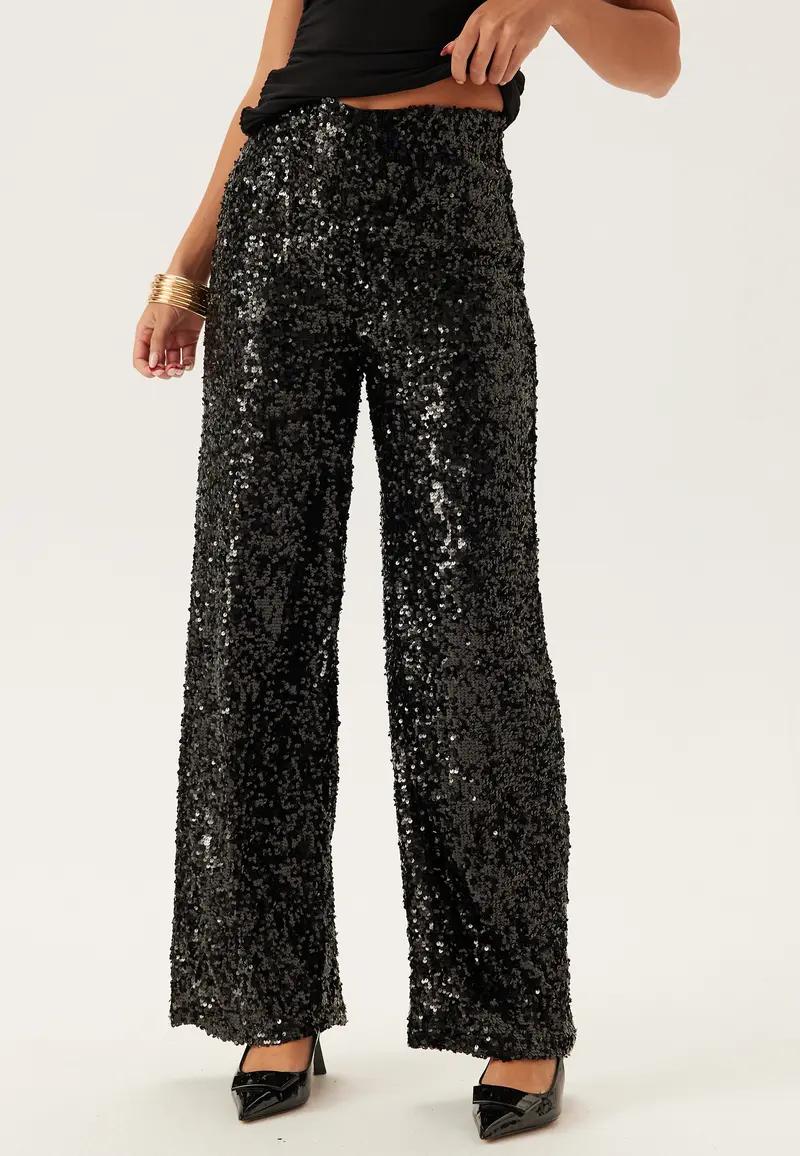 Sequin Wide Trousers