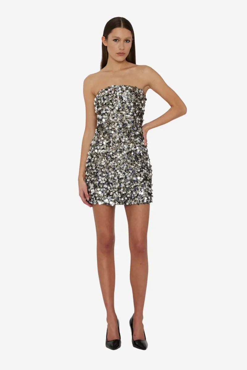 Sequins Mini Tube Dress