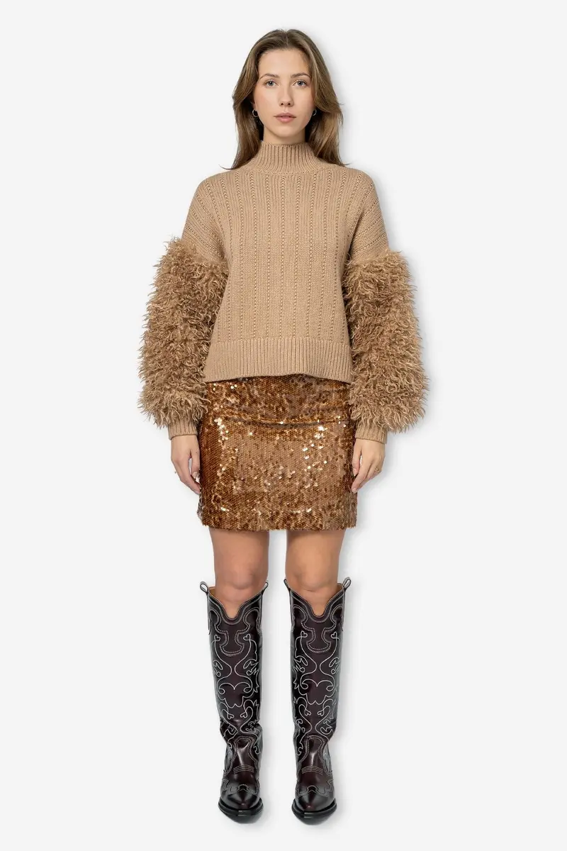 Sequins Skirt Golden
