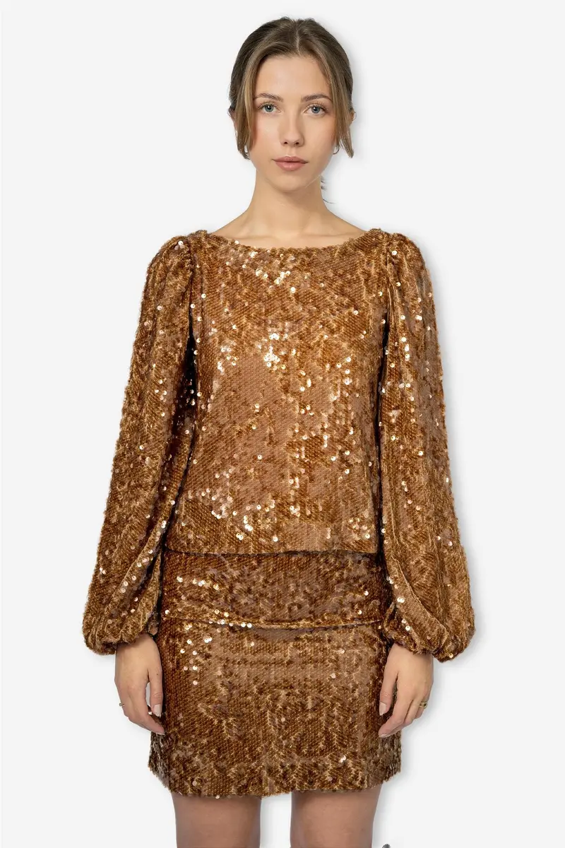 Sequins Top Golden