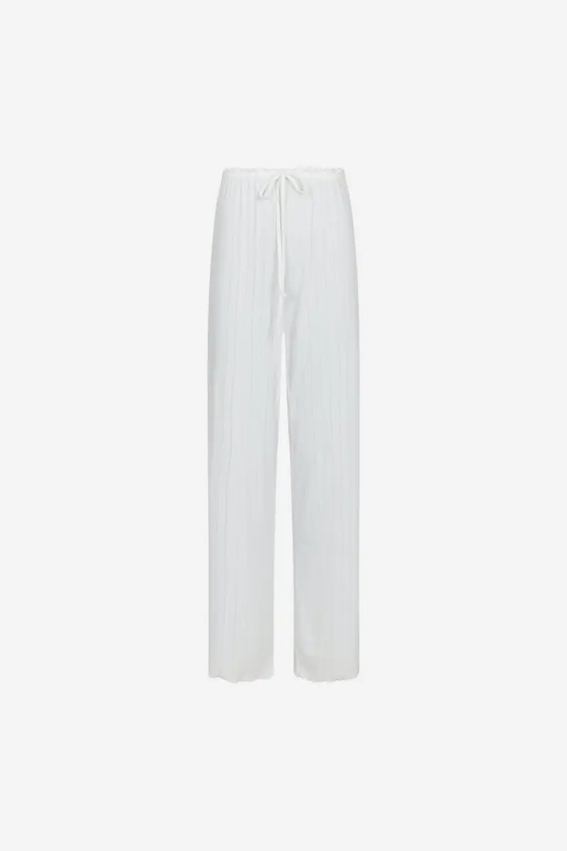 Serafina Pointelle Pants White