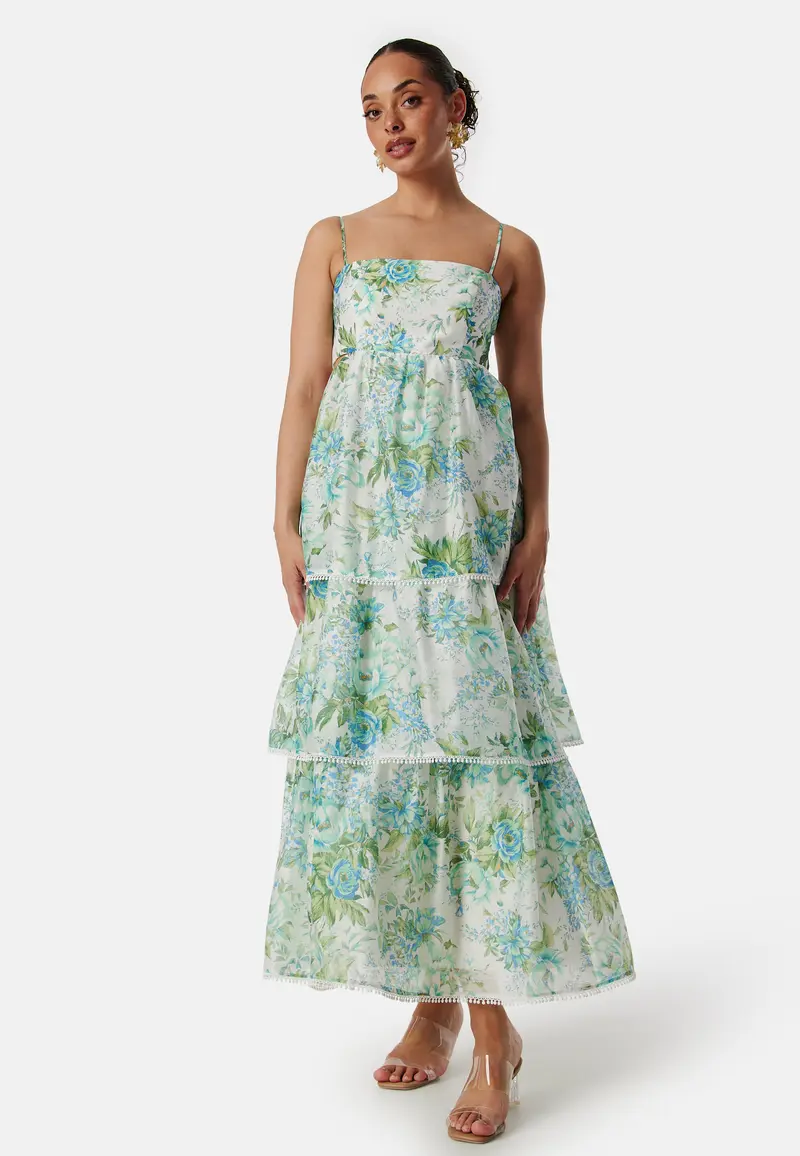 Shauna Scallop Trim Midi Dress