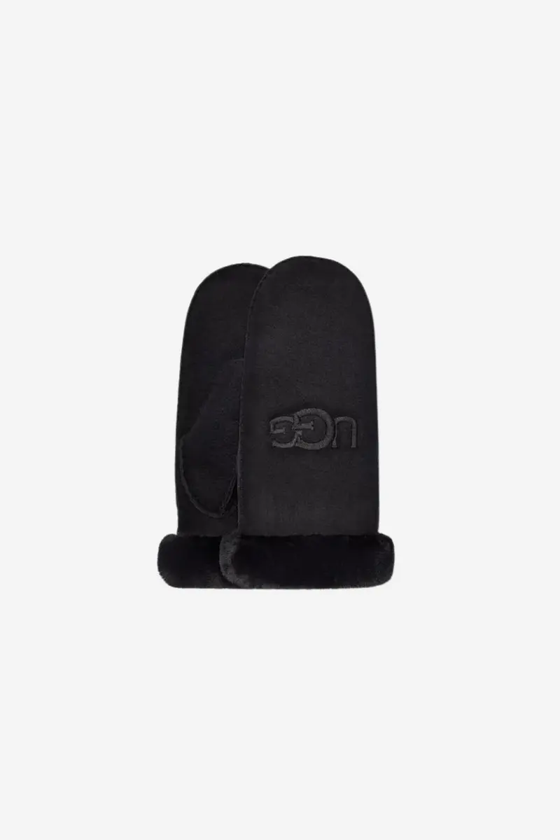 Sheepskin Mittens Black