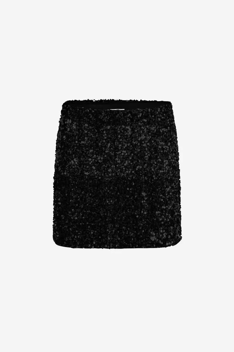 Shimmer Mini Skirt Black