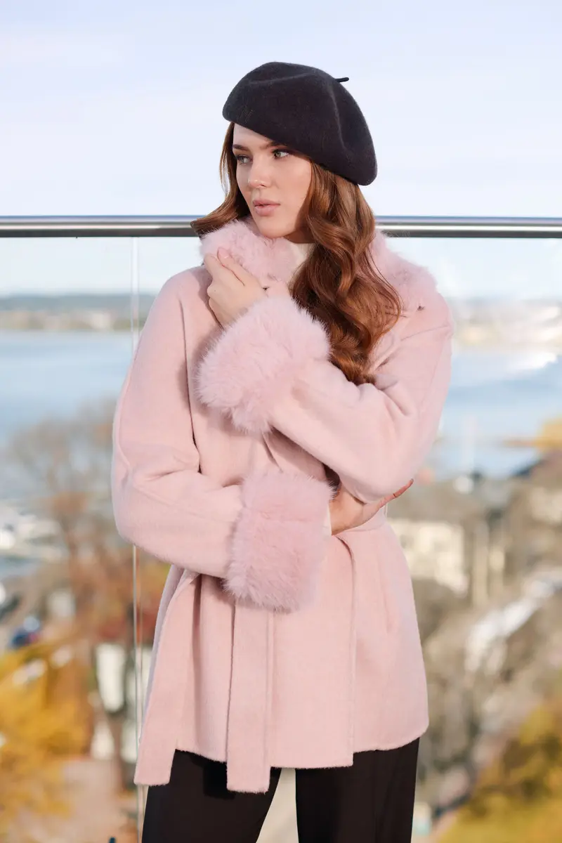 Short fab coat Rose