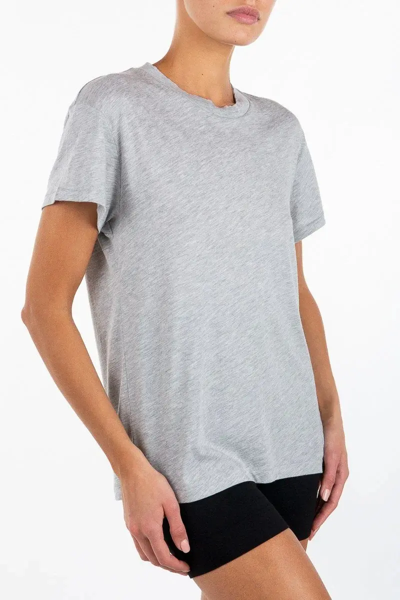 Short Sleeve Boyfriend T-shirt Heather Grey