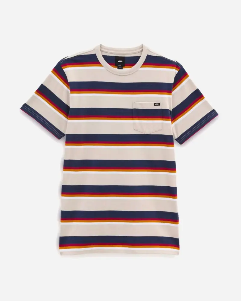 Signal Stripe Tee - Oatmel
