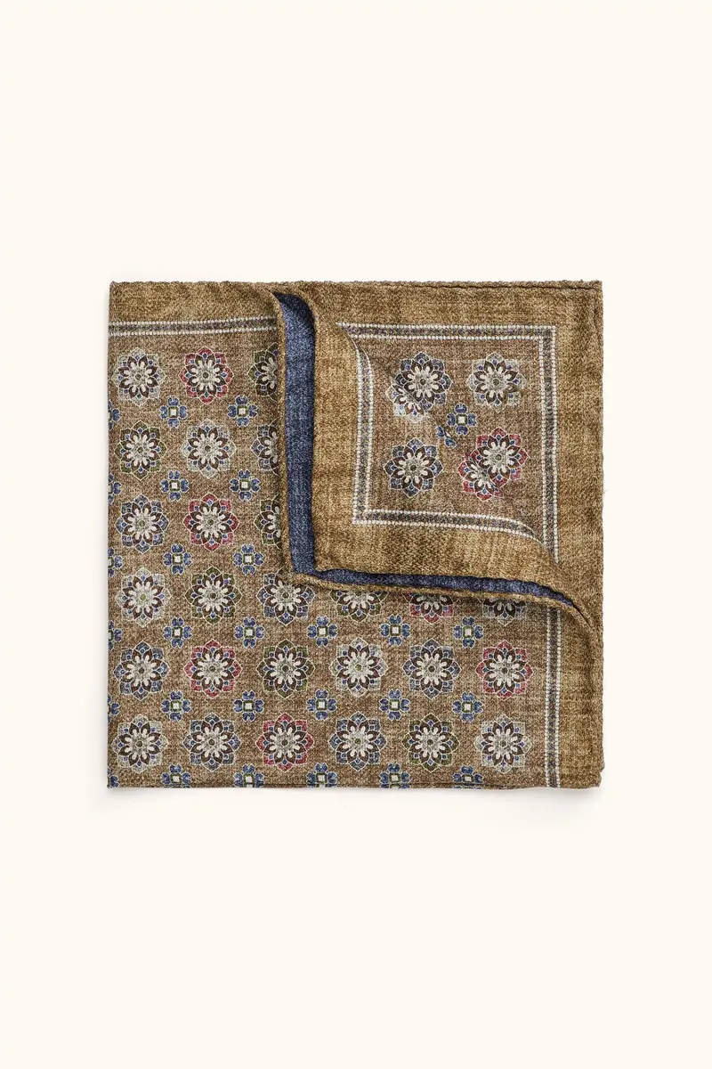 Silk Handkerchief Brown Cork