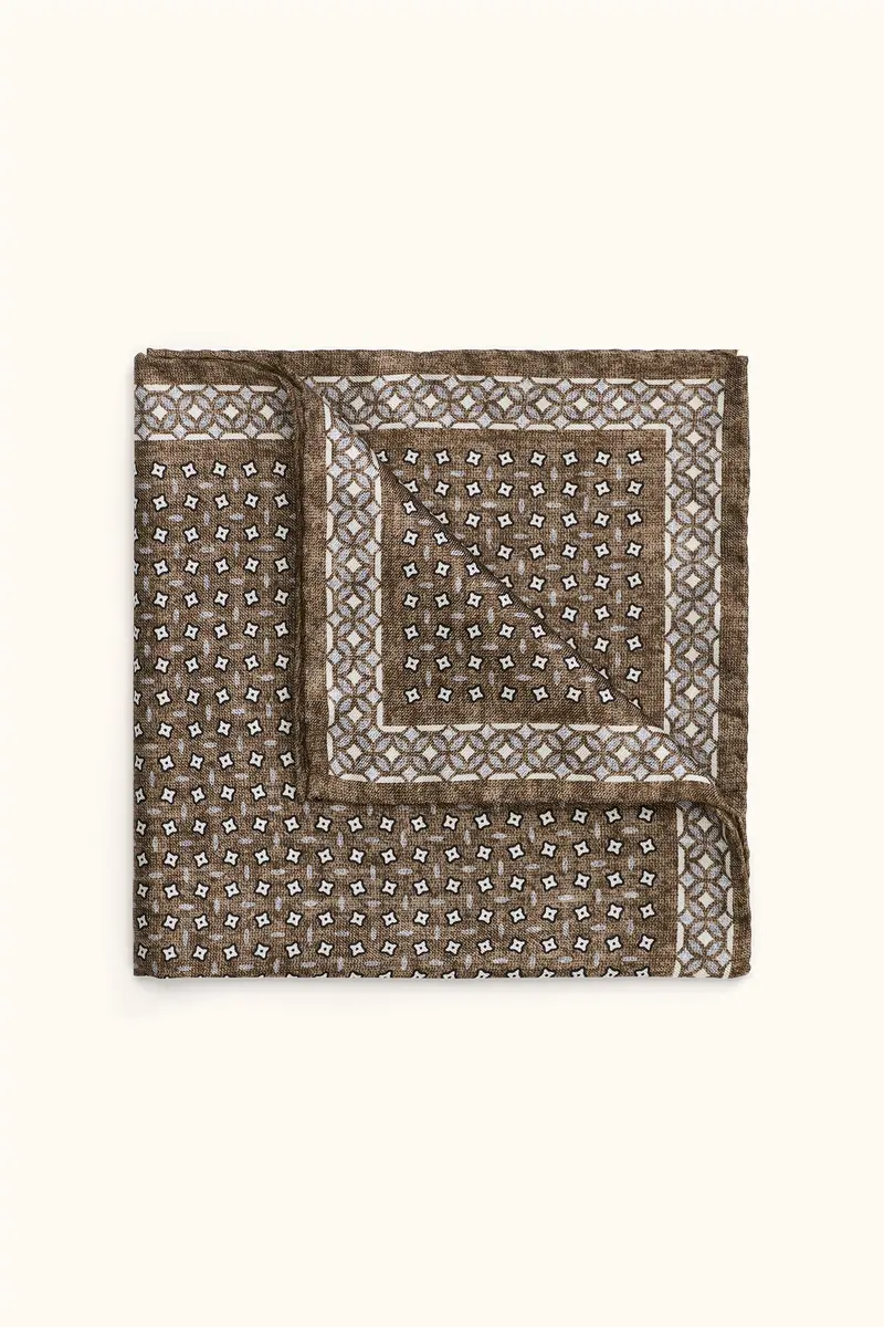 Silk Handkerchief Brown Cork