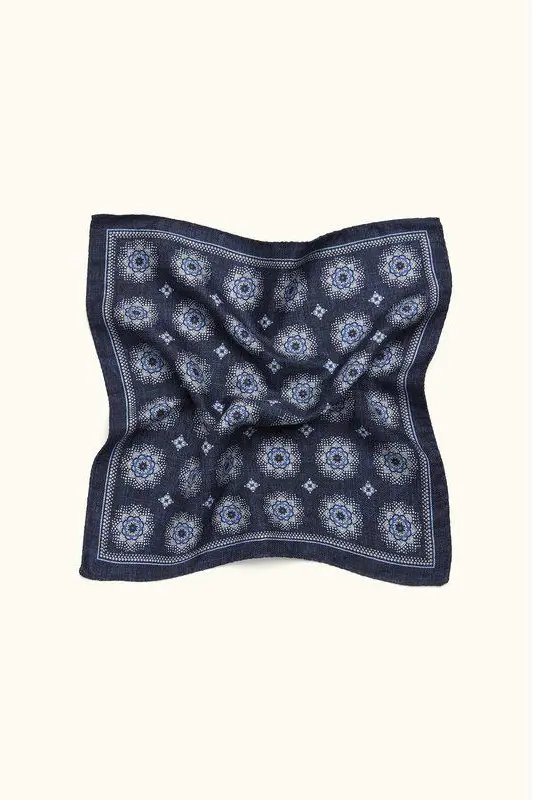 Silk Handkerchief Cob Blue