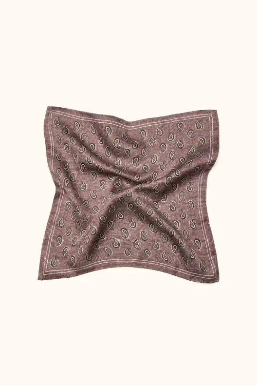 Silk Handkerchief Port Red
