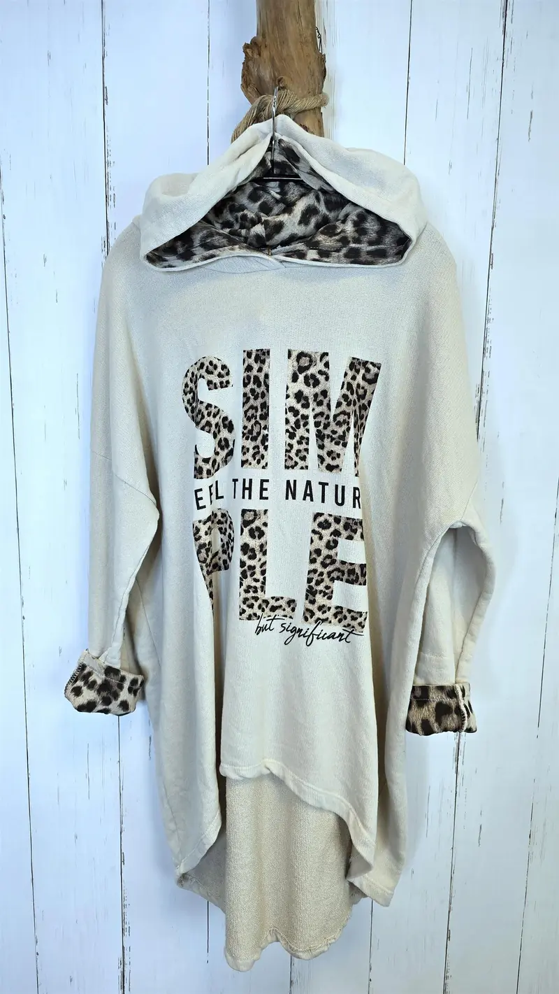 Simone hettegenser beige