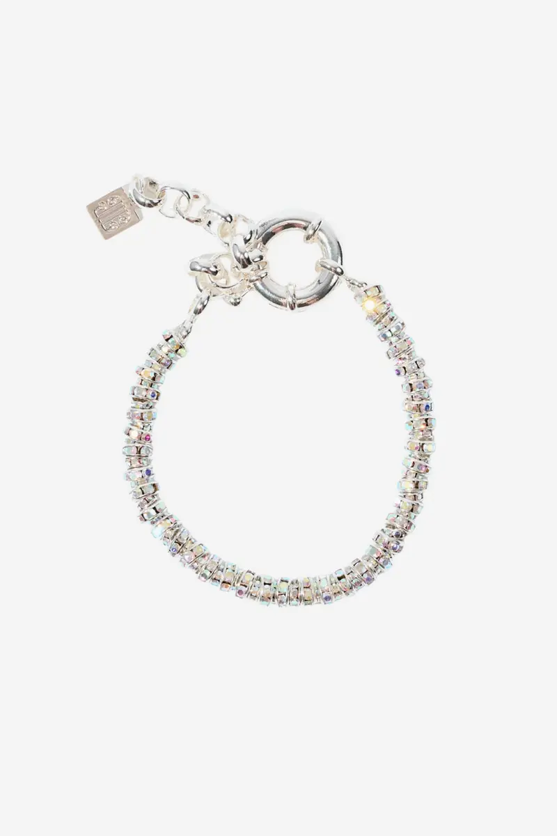 Skinny Diamond Bracelet Silver