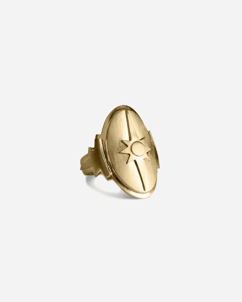 Skjoldring - Gold Plated