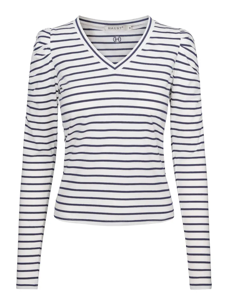 Sleeve top Striped Navy