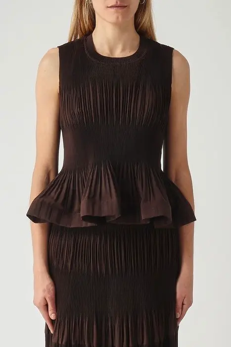 Sleveless Blouse Moka