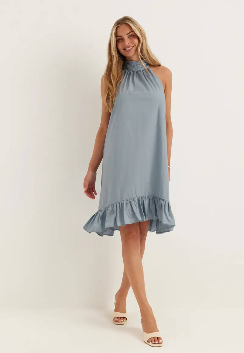 Slfdelia Regular Short Halterneck Dress