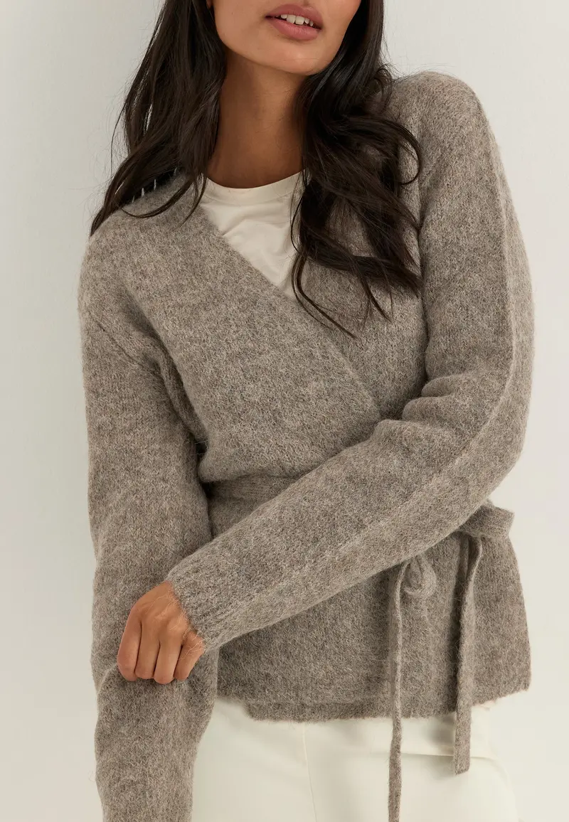 Slfgabriella Ls Knit Belt Cardigan