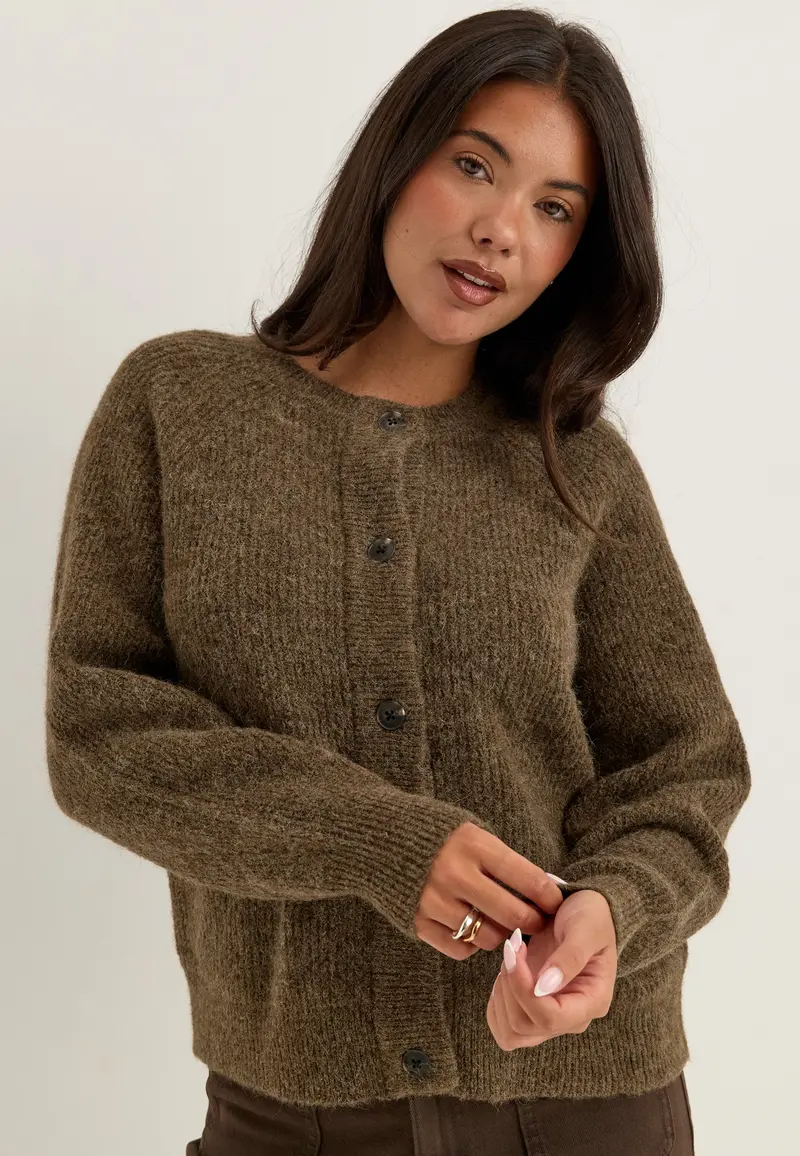 Slflulu Ls Knit Short Cardigan