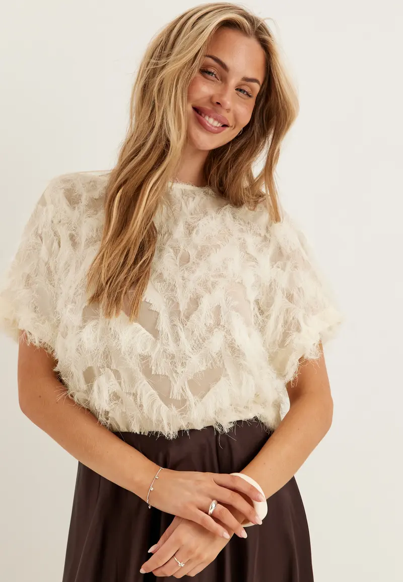 Slfmyline Ss Boat Neck Top