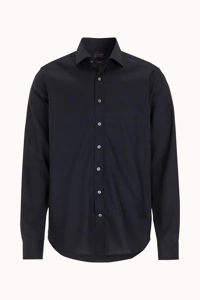 Slim Fit Cut Away Non Iron Twill Navy