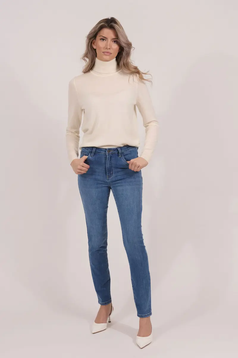 Slim fit JULIE Mid-Jeans Blue
