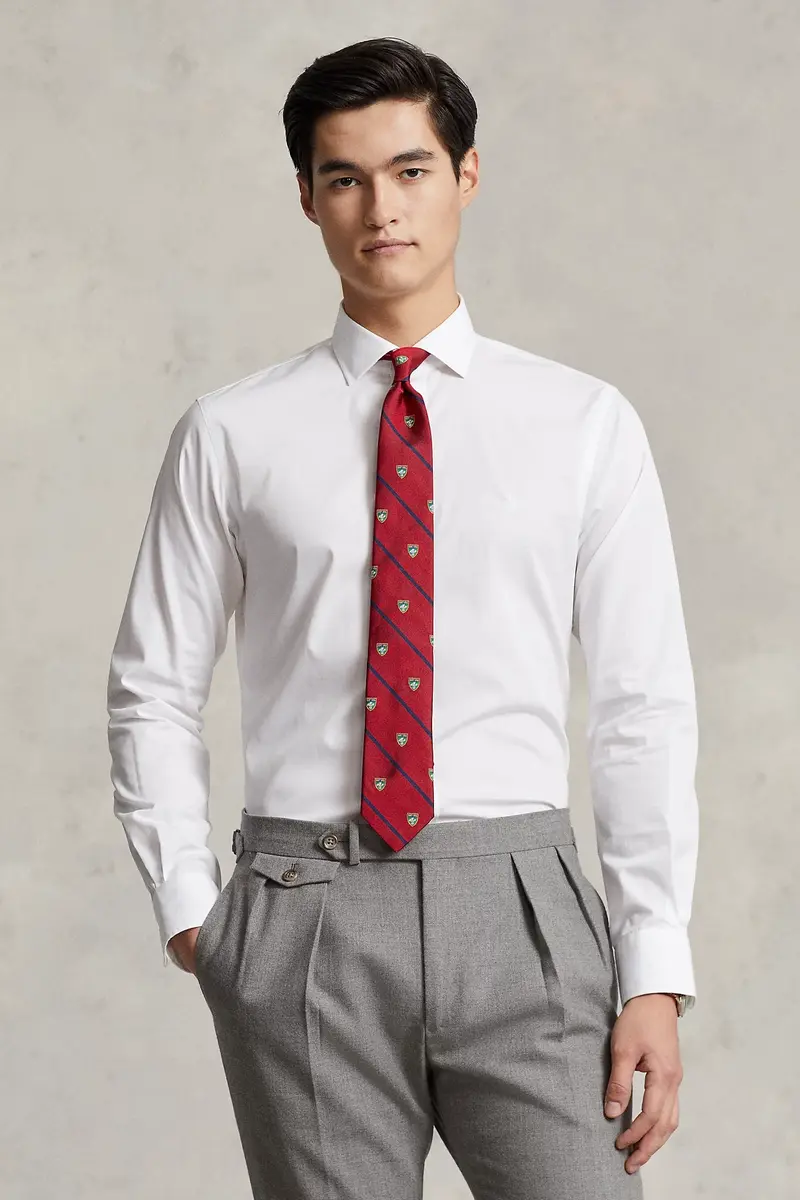 Slim Fit Poplin Shirt White