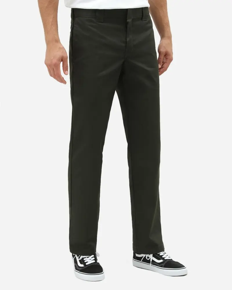 Slim Straight Work Pant - Dark Olive