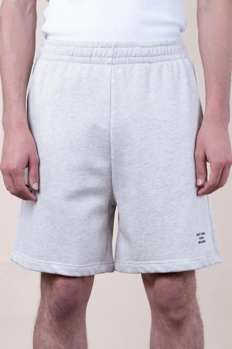 Slogan Fleece Short Grey