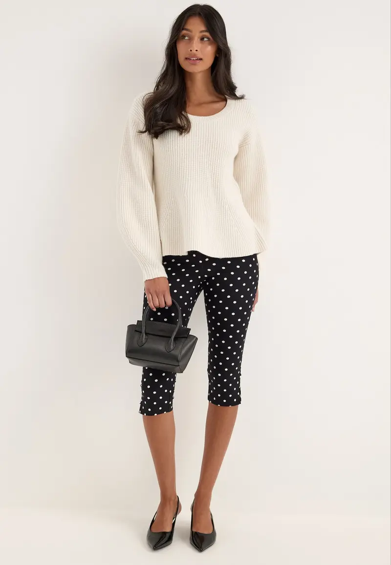Slwellie Ls Shaped Knit U-neck
