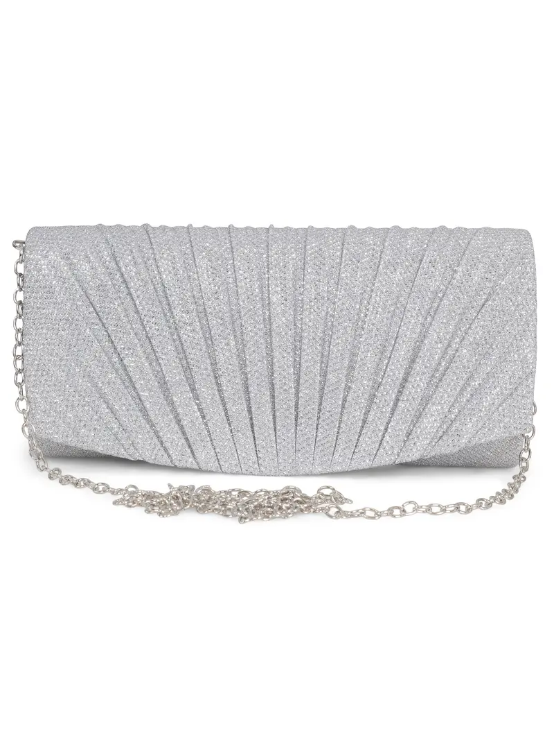 Small Lurex Party Bag Silver