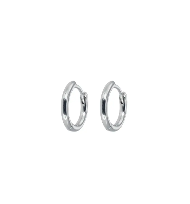 Small Silver Hoops