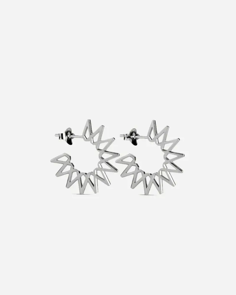 Small Sun Earring - Sterling Sølv