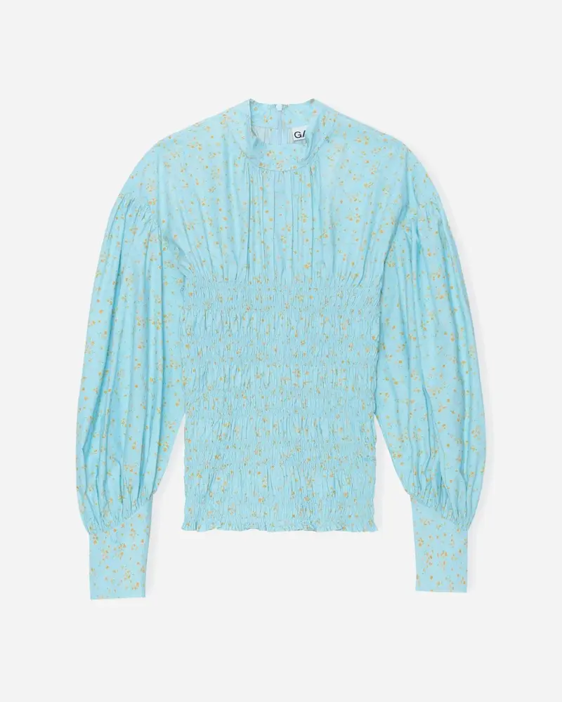 Smock Blouse - Corydalis Blue
