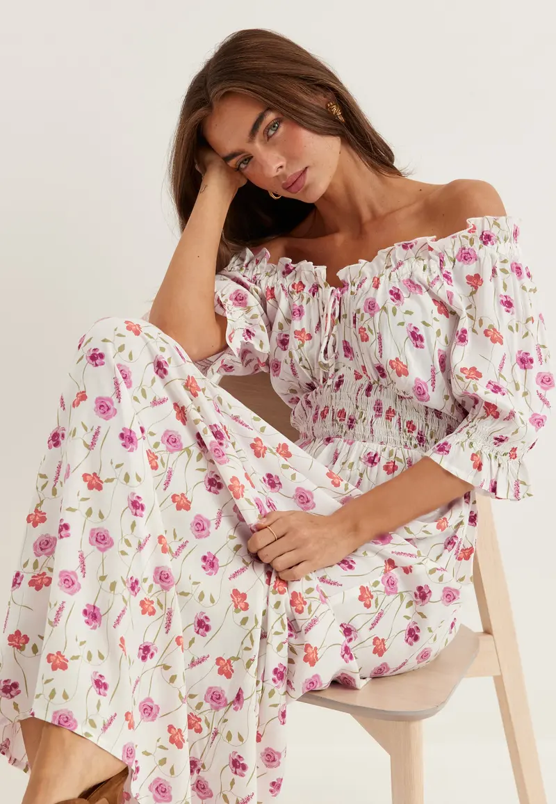 Smock Maxi Dress